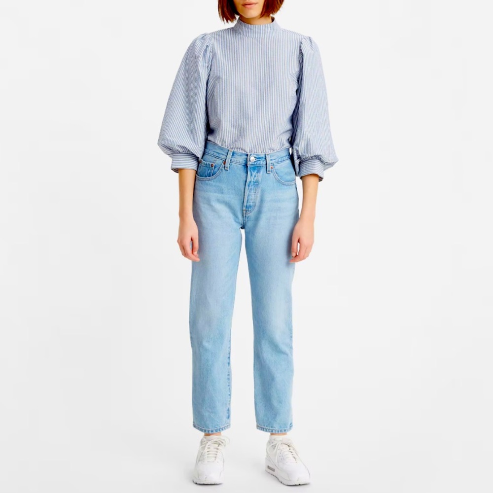 501® PREMIUM ORIGINAL CROPPED WOMEN'S JEANS Light wash W27L26